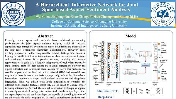 A Hierarchical Interactive Network for Joint Span-based Aspect-Sentiment Analysis
