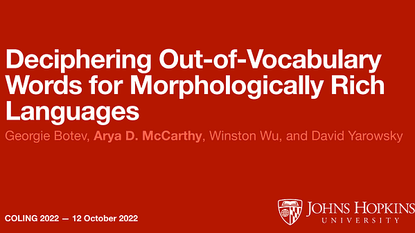 Deciphering and Characterizing Out-of-Vocabulary Words for Morphologically Rich Languages
