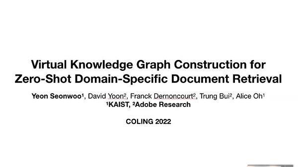 Virtual Knowledge Graph Construction for Zero-Shot Domain-Specific Document Retrieval