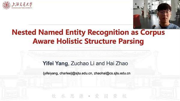 Nested Named Entity Recognition as Corpus Aware Holistic Structure Parsing