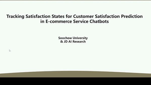 Tracking Satisfaction States for Customer Satisfaction Prediction in E-commerce Service Chatbots