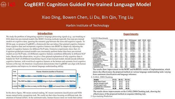 CogBERT: Cognition-Guided Pre-trained Language Models