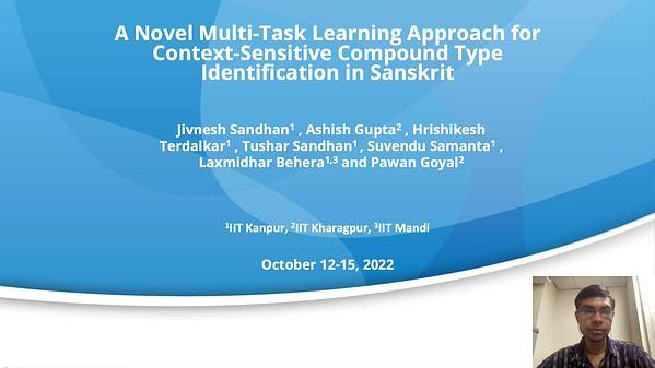 A Novel Multi-Task Learning Approach for Context-Sensitive Compound Type Identification in Sanskrit