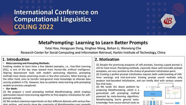 MetaPrompting: Learning to Learn Better Prompts