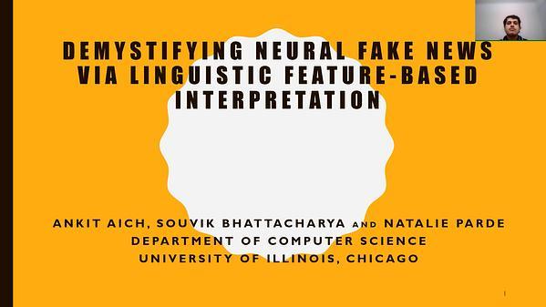 Demystifying Neural Fake News via Linguistic Feature-Based Interpretation