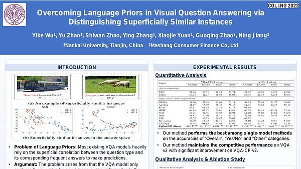 Overcoming Language Priors in Visual Question Answering via Distinguishing Superficially Similar Instances