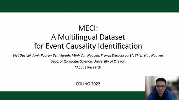 MECI: A Multilingual Dataset for Event Causality Identification