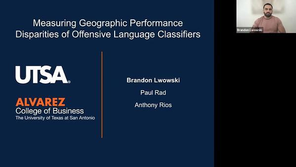 Measuring Geographic Performance Disparities of Offensive Language Classifiers