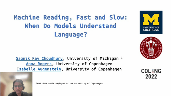 Machine Reading, Fast and Slow: When Do Models "Understand” Language?