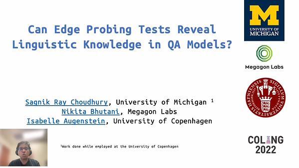 Can Edge Probing Tests Reveal Linguistic Knowledge in QA Models?