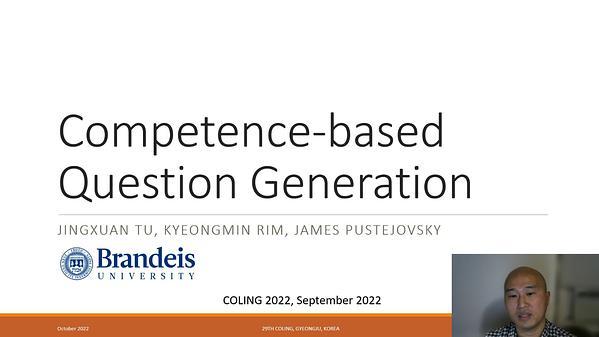 Competence-based Question Generation