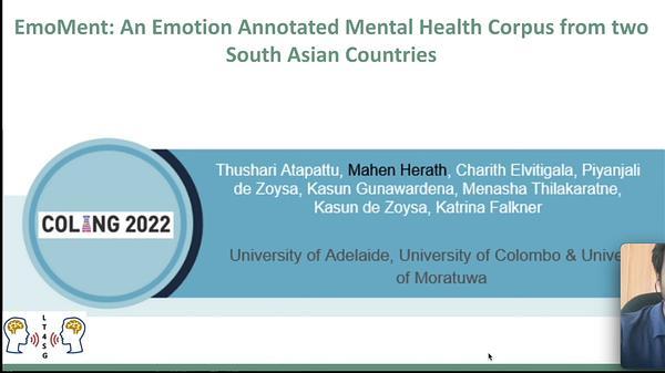 EmoMent: An Emotion Annotated Mental Health Corpus from two South Asian Countries