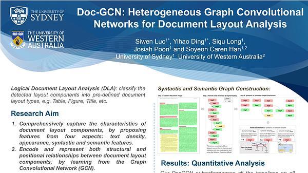 Doc-GCN: Heterogeneous Graph Convolutional Networks for Document Layout Analysis