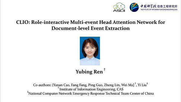 CLIO: Role-interactive Multi-event Head Attention Network for Document-level Event Extraction