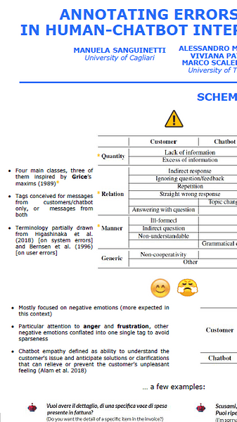 Annotating Errors and Emotions in Human-Chatbot Interactions in Italian