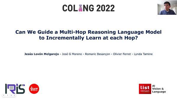 Can We Guide a Multi-Hop Reasoning Language Model to Incrementally Learn at each Single-Hop?