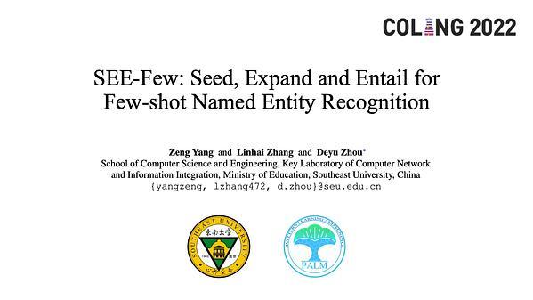 SEE-Few: Seed, Expand and Entail for Few-shot Named Entity Recognition