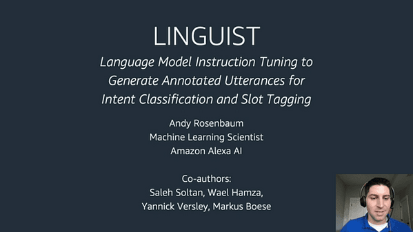 [DEMO] LINGUIST: Language Model Instruction Tuning to Generate Annotated Utterances for Intent Classification and Slot Tagging