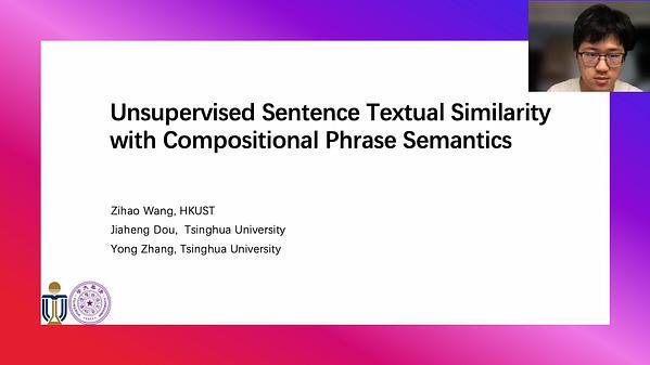 Unsupervised Sentence Textual Similarity with Compositional Phrase Semantics