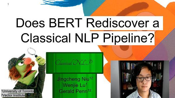 Does BERT Rediscover a Classical NLP Pipeline?