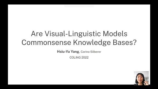 Are Visual-Linguistic Models Commonsense Knowledge Bases?