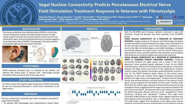 Vagal Nucleus Connectivity Predicts Percutaneous Electrical Nerve Field Stimulation Treatment Response in Veterans with Fibromyalgia