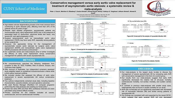 Conservative management versus early aortic valve replacement for treatment of asymptomatic aortic stenosis: a systematic review & meta-analysis
