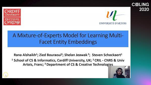 A Mixture-of-Experts Model for Learning Multi-Facet Entity Embeddings