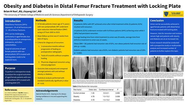 Obesity and Diabetes in Distal Femur Fracture Treatment with Locking Plate