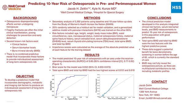 Predicting 10-Year Risk of Osteoporosis in Pre- and Perimenopausal Women