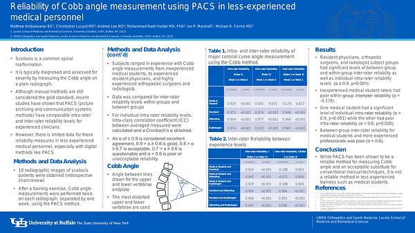 Reliability of Cobb angle measurement using PACS in less-experienced medical personnel