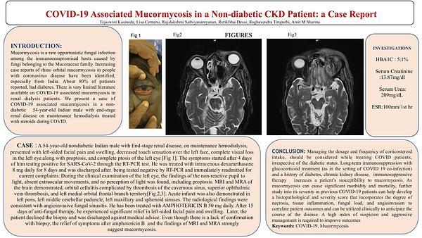 COVID-19 Associated Mucormycosis in a Non-diabetic CKD Patient: a Case Report