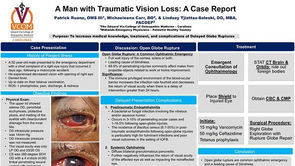 A Man with Traumatic Vision Loss: A Case Report