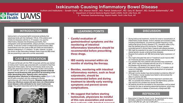 Ixekizumab Causing Inflammatory Bowel Disease