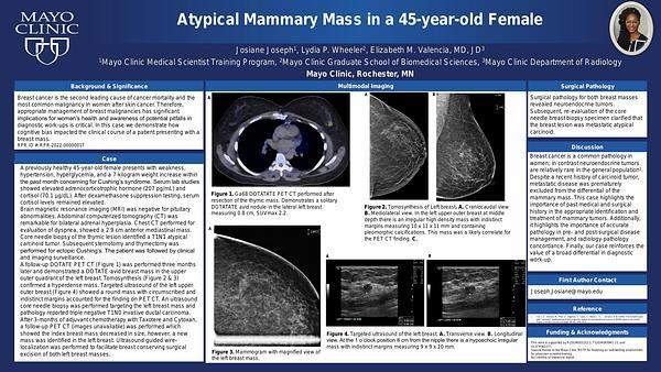 Atypical Mammary Mass in a 45-year-old Female