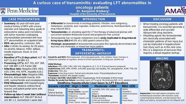 A curious case of transaminitis: evaluating LFT abnormalities in oncology patients
