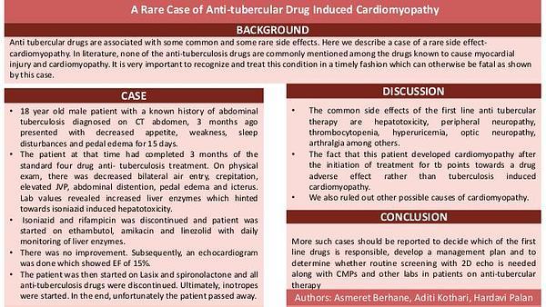 A rare case of anti-tubercular drug induced cardiomyopathy