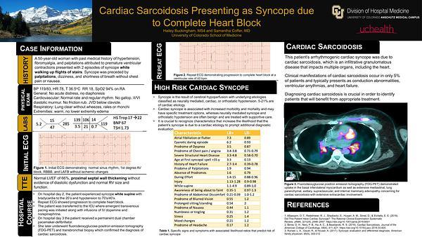 Cardiac Sarcoidosis Presenting as Syncope due to Complete Heart Block
