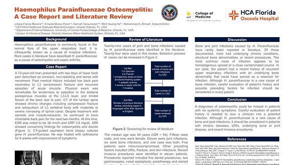 Haemophilus parainfluenzae ostemyelitis: A case report and literature review