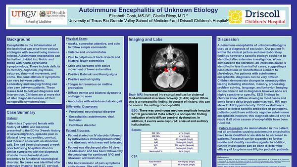 Autoimmune Encephalitis of Unknown Etiology