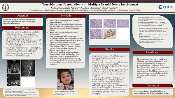 Neuroblastoma Presentation with Multiple Cranial Nerve Involvement