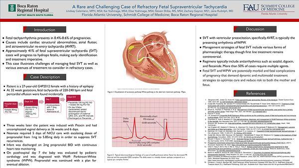 A Rare and Challenging Case of Refractory Fetal Supraventricular Tachycardia