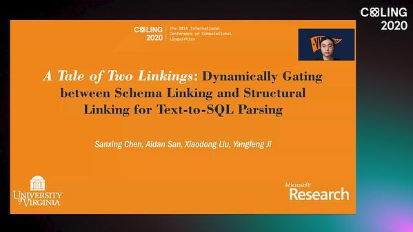 A Tale of Two Linkings: Dynamically Gating between Schema Linking and Structural Linking for Text-to-SQL Parsing