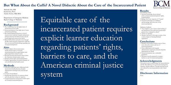 But What About the Cuffs? A Novel Didactic About the Care of the Incarcerated Patient