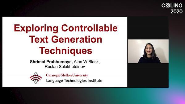 Exploring Controllable Text Generation Techniques