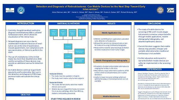 Detection and Diagnosis of Retinoblastoma: Can Mobile Devices be the Next Step Toward Early Intervention?