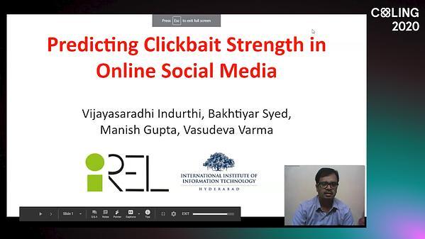 Predicting Clickbait Strength in Online Social Media