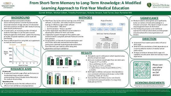 From Short-Term Memory to Long-Term Knowledge: A Modified Learning Approach to First-Year Medical Education