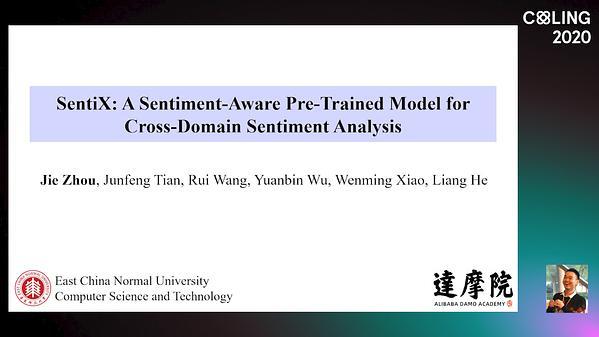 SentiX: A Sentiment-Aware Pre-Trained Model for Cross-Domain Sentiment Analysis