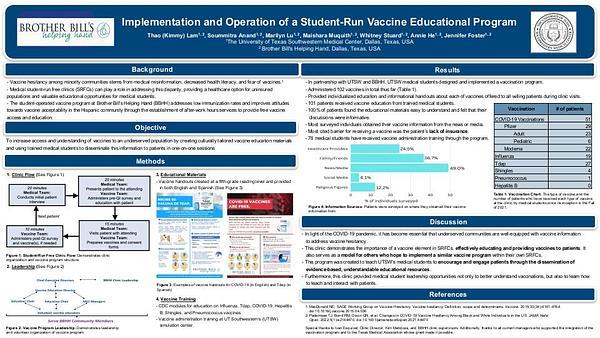 Implementation and Operation of a Student-Run Vaccine Educational Program